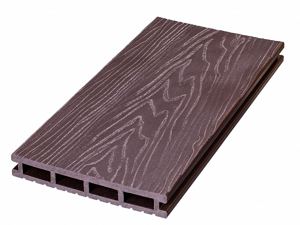 Террасная доска из ДПК Altay Decking пустотелая Венге