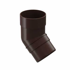 Колено 45˚ для водосточной трубы Премиум (Premium) шоколад
